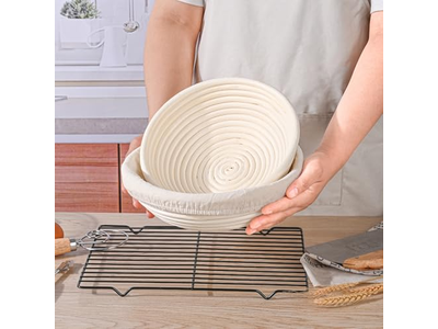 3-teiliges Brot Banneton Gärkorb Set 5-teilig 2-teilig 7-teilig 9 Zoll Rund 8,5 Zoll