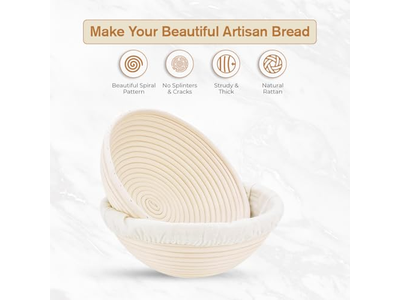 8 9 10 Zoll Banneton Gärkörbe Rattan Rund und Oval