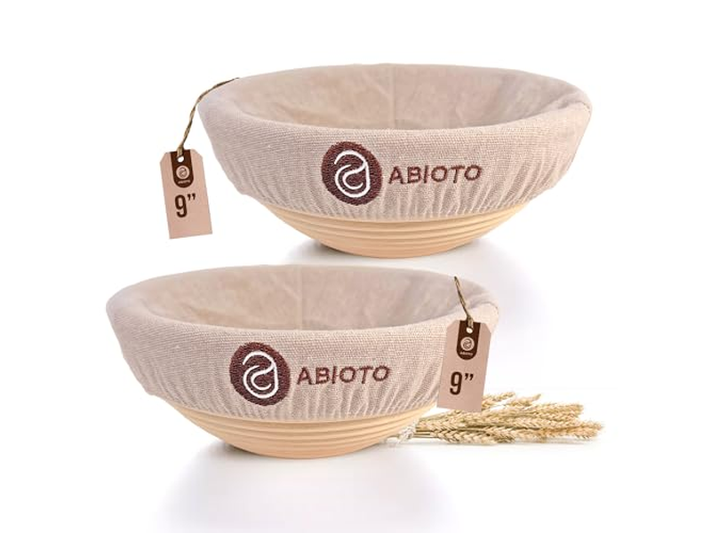 Banneton Kit Pack Mini Oval 250G 750G Bester Liner Rund Gefüttert Weide Rattan