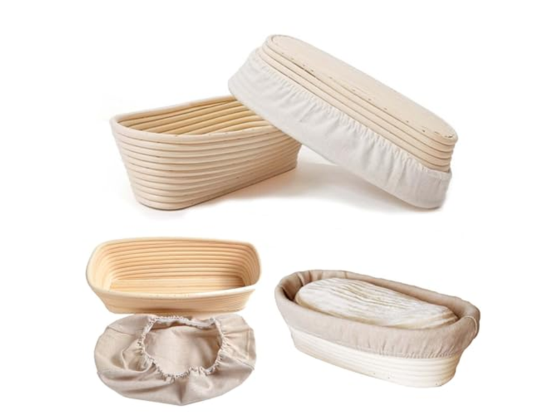 Brotbacksets Kits Gärkorb Körbe mit Einlagen Set