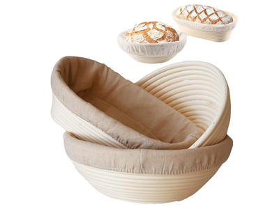 Brotbacksets Kits Gärkorb Körbe mit Einlagen Set