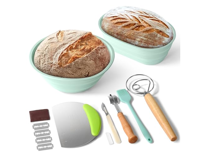 Brotkörbe Zum Servieren Mit Tuch Banneton Gärkorb Schaber Lame
