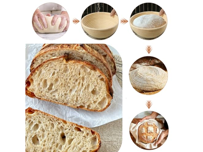 China Hersteller Banneton Brot Gärkorb Teigschaber Bambus