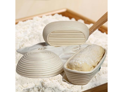 China Hersteller Banneton Brot Gärkorb Teigschaber Bambus