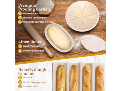 Reinigung Banneton Körbe Rattan UK Ein Korb Oval Brot Mit Einlage Silikon Mini