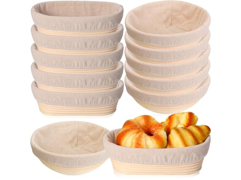 Stoffeinsätze für Körbe Brotservierkorb rund Handwerk mit Miniatur-Set
