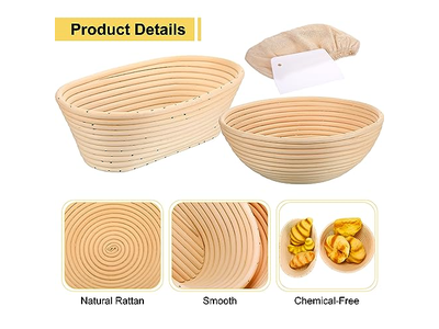 Stoffeinsätze für Körbe Brotservierkorb rund Handwerk mit Miniatur-Set