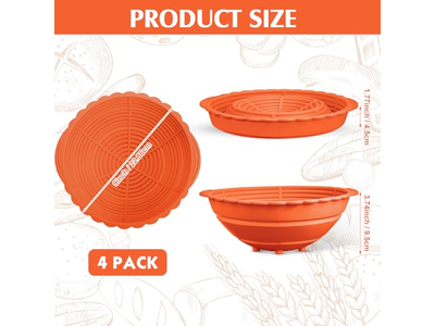 Gärkorb Brot Bannetons Gärkörbe Banneton 10 Zoll 2er-Set