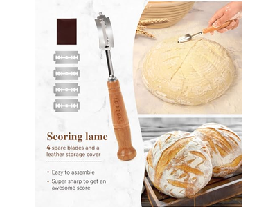 Ovale Sauerteig-Gärkörbe Brotbacken Brotbackset