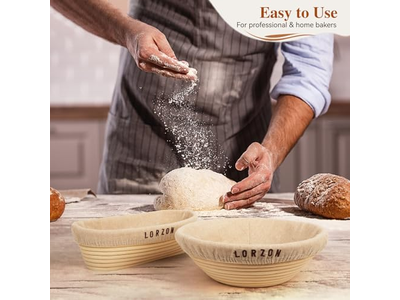 Ovale Sauerteig-Gärkörbe Brotbacken Brotbackset